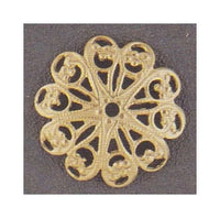 Metal Bead Cap Jewelry Findings Set, Base & Precious Metals, Assorted Sizes & Designs