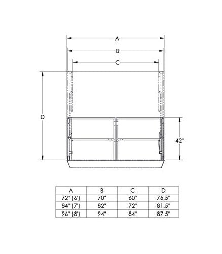Advance Lifts MSL Series 72in Travel 4000lb Scissor Lift - Image 3