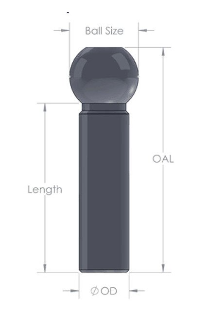 Military Spec Ball Shanks for Wire Rope - MS20663, MS20664 - Image 2