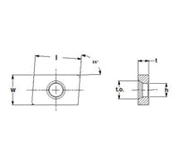 Ultra-Met® Parallelogram Milling Blank, 0.601/0.611 ln