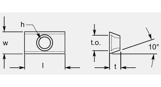 ISO Edge Milling Blank, 0.260 / 0.268 in Thickness - Image 1