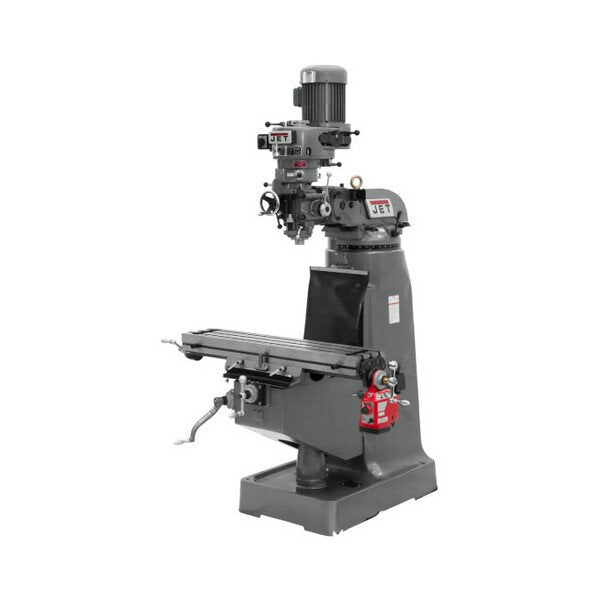 JET 9x42 Vertical Milling Machine with Newall DP500 DRO & Power Feed - Image 5