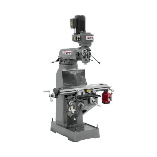 JET 9x42 Vertical Milling Machine with Newall DP500 DRO & Power Feed - Image 1
