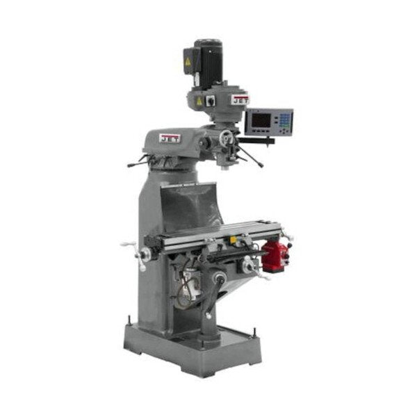 JET 8x36 Step Pulley Vertical Milling Machine with ACU-RITE 203 DRO X-Axis Power Feed - Image 2