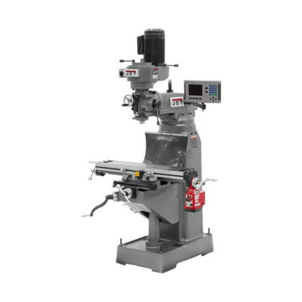 JET 8x36 Step Pulley Vertical Milling Machine with ACU-RITE 203 DRO X-Axis Power Feed - Image 1