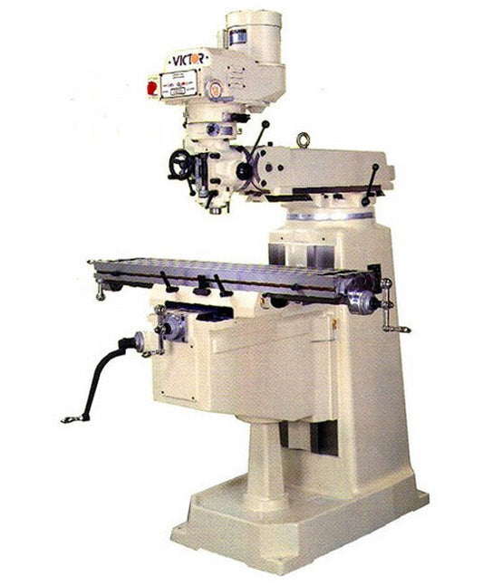Victor Inch Variable Speed Vertical Knee Mill with 10x50 Table - Image 1
