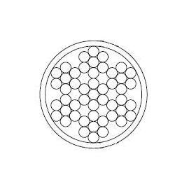 Mil Spec Wire Rope MIL-DTL-83420 - 7x19, Carbon Steel, Bare Cable - Image 1
