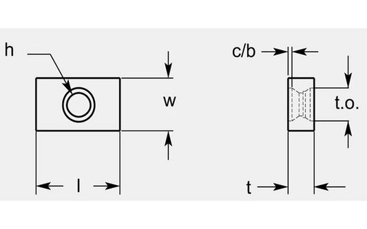ISO Style On Edge Milling Blanks, 0.198 / 0.206 in Thickness - Image 1