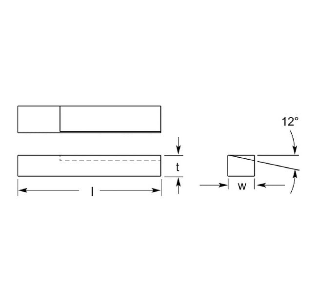 0.520/0.530 Inch Stick Gear Blanks Cutting Tool Insert - Image 1