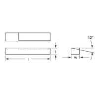 Ultra-Met Stick Gear Blanks Cutting Tool Insert 0.520/0.530 in