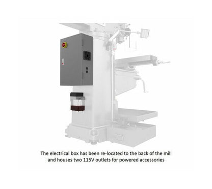 JET JTM-949EVS Milling Machine with 2-Axis ACU-RITE 203 DRO and Power Feed - Image 3