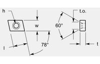 Ultra-Met® On Edge Milling Blanks with Hole, 0.260 / 0.268 in Thickness