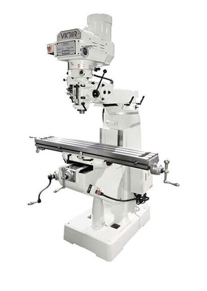 Victor Variable Speed Vertical Knee Mill with 9x49 Table - Image 2