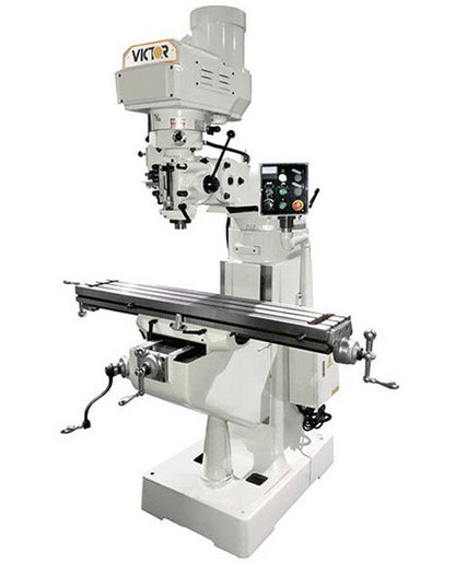 Victor Variable Speed Vertical Knee Mill with 9x49 Table - Image 1