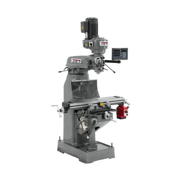 JET 8x36 Step Pulley Vertical Milling Machine with Newall DP700 DRO - Image 2
