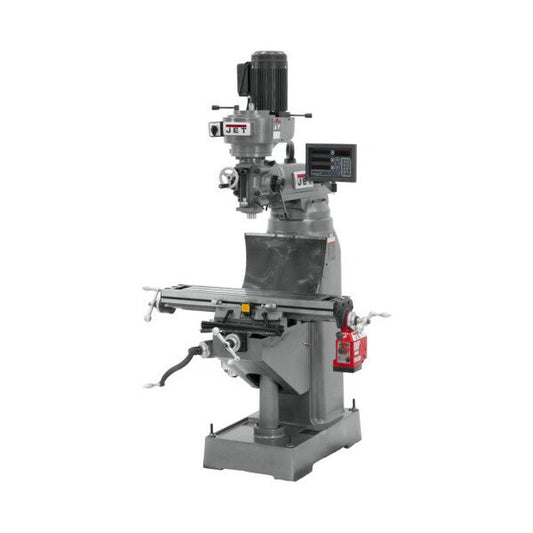 JET 8x36 Step Pulley Vertical Milling Machine with Newall DP700 DRO - Image 1