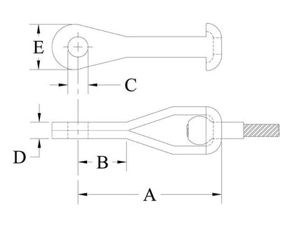 NAS1435-E Strap Eye End - Image 2