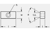 Ultra-Met® On Edge Milling with Hole, 0.265/0.270 in Thickness