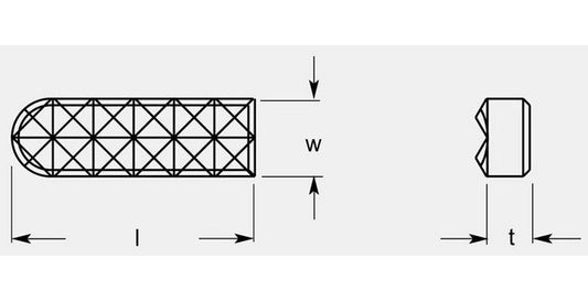 Ultra-Met Gripper Style Thickness Plates, 0.240 / 0.260 in - Image 1