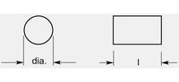 High-Quality Round Rods - Set of 2
