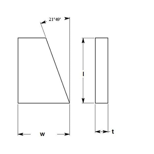 General Shape Cutting Tool Insert - 0.202/0.212 in Thickness - Image 1