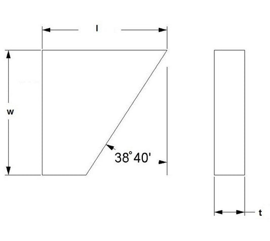 General Miscellaneous Shape Cutting Tool Insert - Thickness 0.202/0.212 in - Image 1