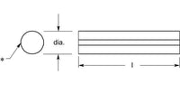 High-Quality Round Rod with Ground Belly Band, 0.335/0.345 in