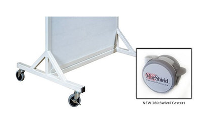 Lead Radiation Shielding Barrier - 30x12 Full View Mobile Rolling - Image 2