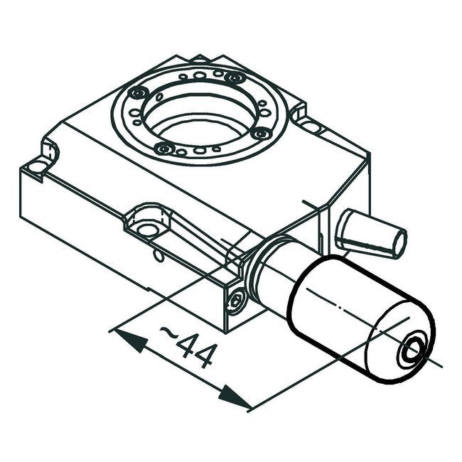 RS-40 Miniature Motorized Rotation Stage with Aperture - Image 3