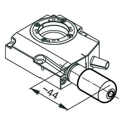 RS-40 Miniature Motorized Rotation Stage with Aperture - Image 3