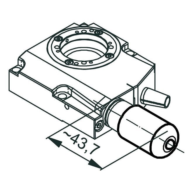 RS-40 Miniature Motorized Rotation Stage with Aperture - Image 4