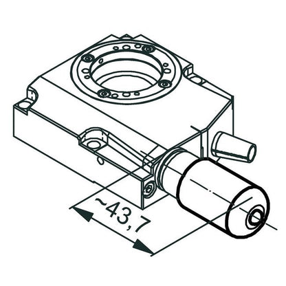 RS-40 Miniature Motorized Rotation Stage with Aperture - Image 4