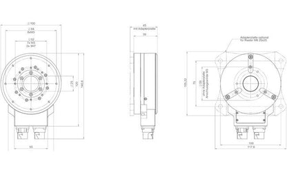 High-Speed Motorized Rotary Tables V-610 - Image 2