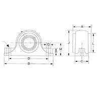 Type E 2-Bolt Heavy Duty Mounted Units - 1 11/16 in Shaft Size