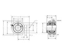 Heavy Duty M2000 Wide Slot Take Up Units - Non-Expansion Type