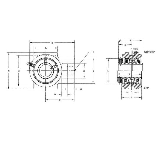 Heavy Duty M2000 Non-Expansion Wide Slot Take Up Units - Image 1