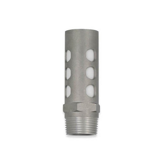 AAFM Series 1/4 Inch (in) Male National Pipe Thread (MNPT) Aluminum Repairable Muffler - Image 1