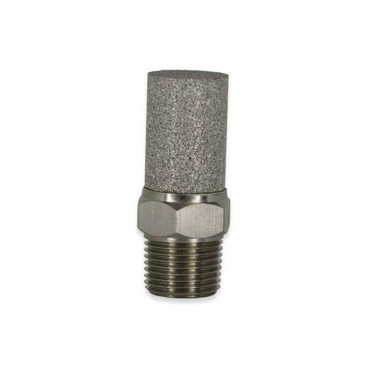VTS Series 1/8 Inch (in) Male National Pipe Thread (MNPT) Stainless Steel Muffler - Image 1