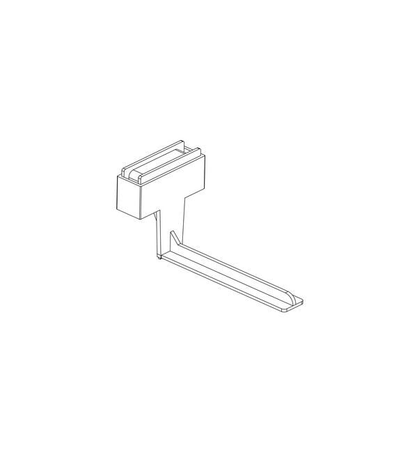 Black Magnetic Under-Shelf Bracket - L-Style - Image 2