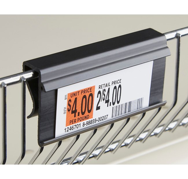 1-1/4" Clip-On C Channel Label Holder - Image 1