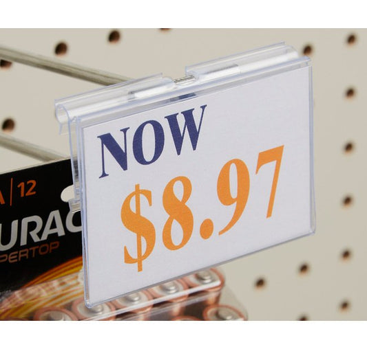 Dual-Purpose Flip-Up Label Holder for Retail and Institutional Use - Image 1