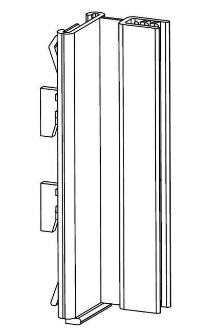 Offset Gripper Sign Holder for Gondola Upright Displays - .100 to .250" - Image 2