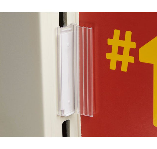 Offset Gripper Sign Holder for Gondola Upright Displays - .100 to .250" - Image 1
