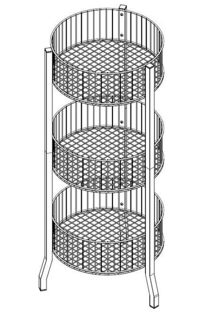Three-Level Steel Merchandise Floor Bin - Image 2