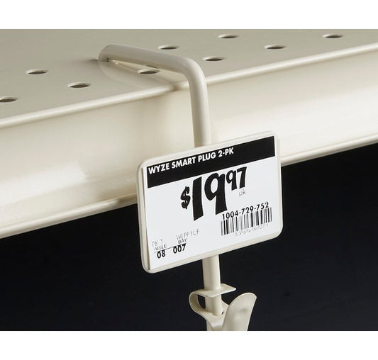 19-3/4" Shelf-Top Metal Merchandising Strip with Scan Plate, Beige - Image 1