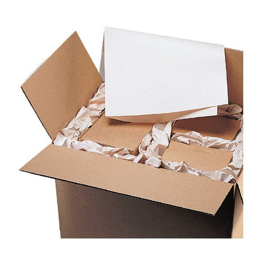 15-Inch Newsprint Wrapping Paper Roll, 30 lb, Clean White, 2400 Sheets - Image 1