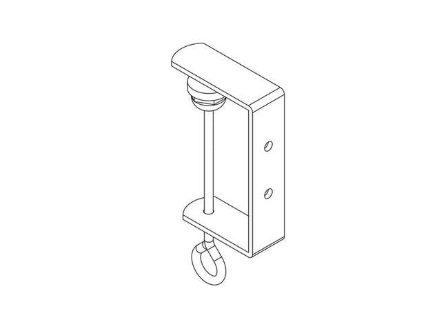 Heavy-Duty Zinc Plated Steel C-Clamp Bracket - Image 2
