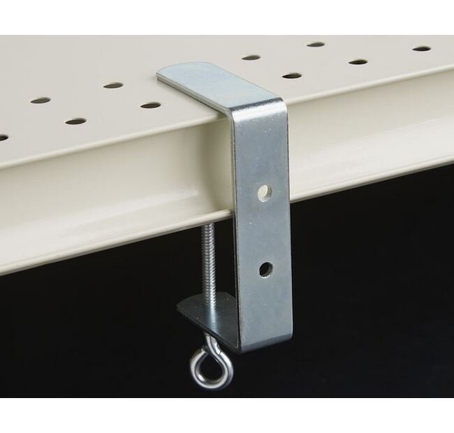 Heavy-Duty Zinc Plated Steel C-Clamp Bracket - Image 1