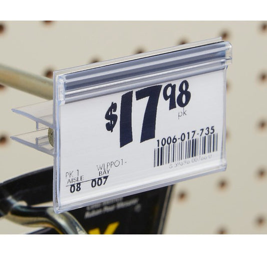 Scan Hook Information Strip Holder with Grip Feature - Image 1
