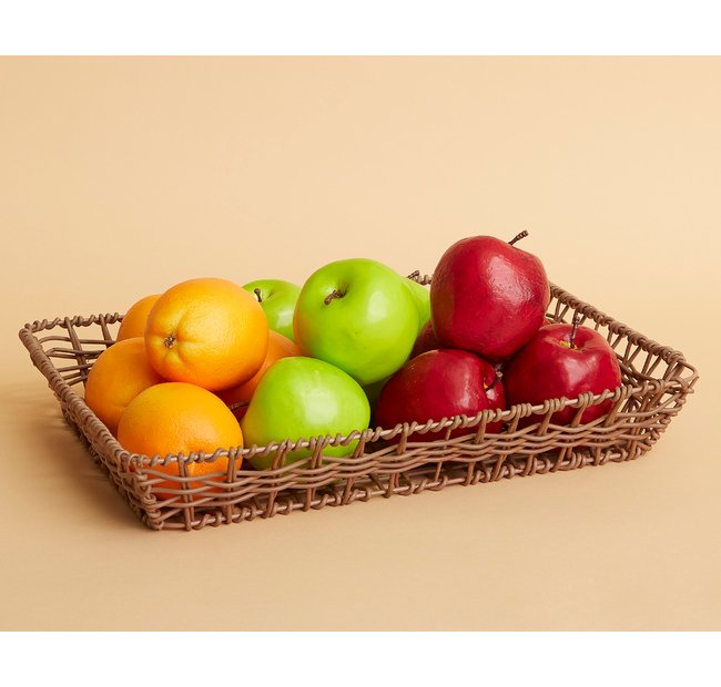 Heavy-Duty Synthetic Wicker Basket - Image 1